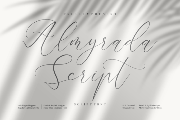 Almyrada Script: A Delicate Display Font