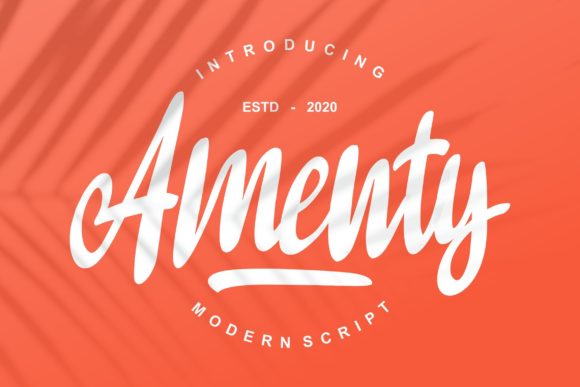 Amenty Script: A Beautiful Handwritten Font