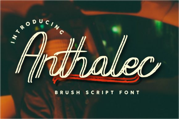 Anthalec Script: A Vintage Script Font for Crafters