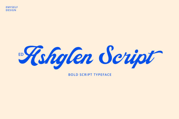 Ashglen Script: A Handwritten Font for Elegant Design