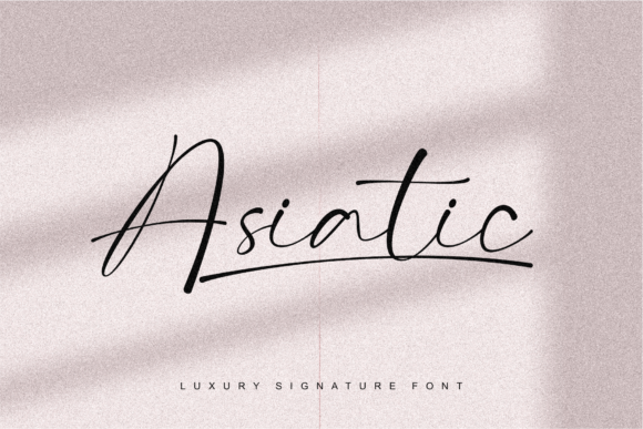 Asiatic Signature Script: A Stylish Font for Elegant Design