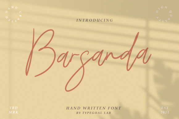 Barsanda Script: A Delicate Typeface for Elegant Design