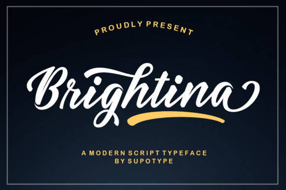 Brightina Script: A Handwritten Font for Editorial Design