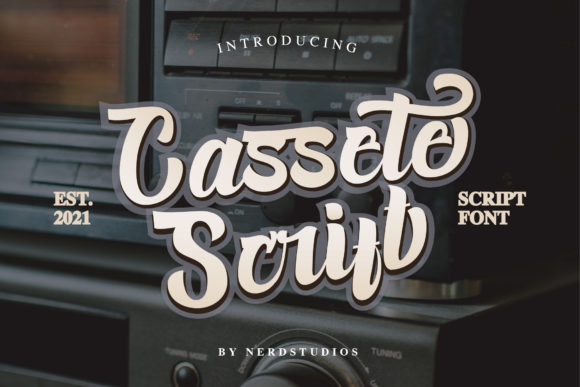Cassete Script: Bold Handwritten Font
