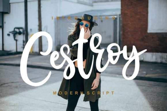 Cestroy Script: A Stylish Font for Digital Marketing