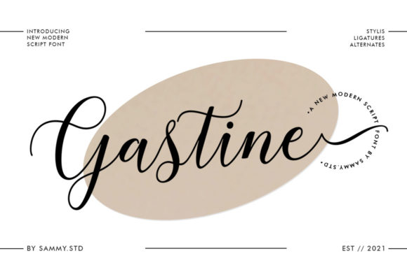 Gastine Script: A Classy Handwritten Font