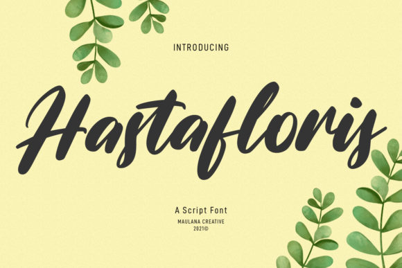 Hastafloris Script: Elegant Handwritten Font