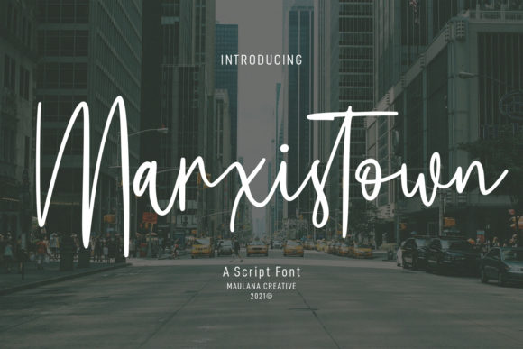 Marxistown Script: A Stylish Font for Business