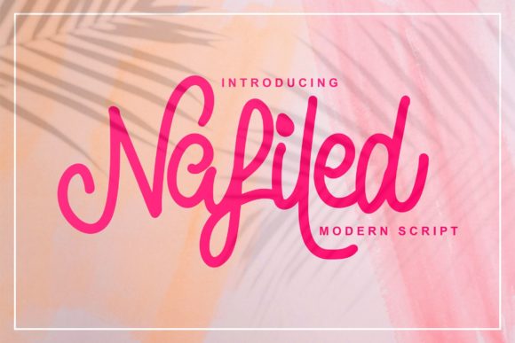 Nafiled Script: Elegant Script for Creative Projects