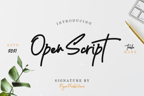Open Script Font for Web Design