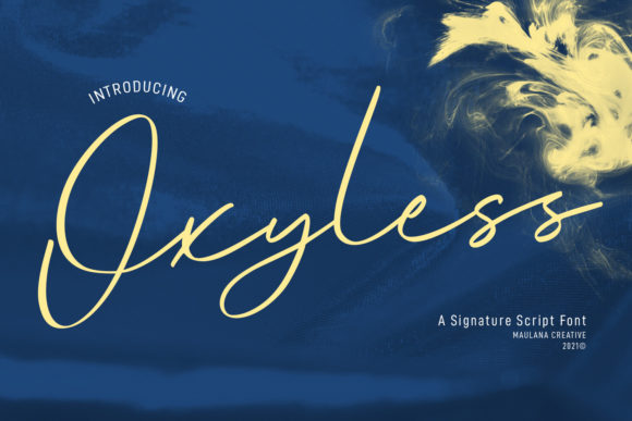 Oxyless Script: A Classy Font for Digital Marketing