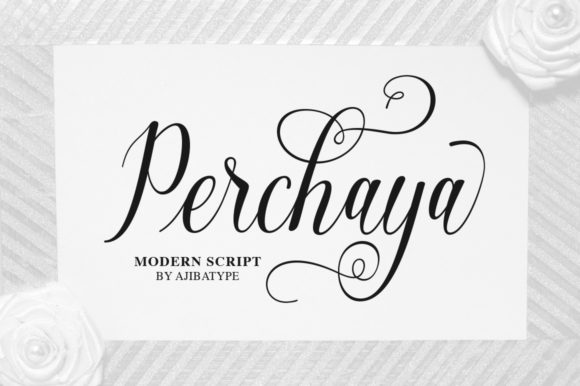 Perchaya Script: Elegant Handwritten Font