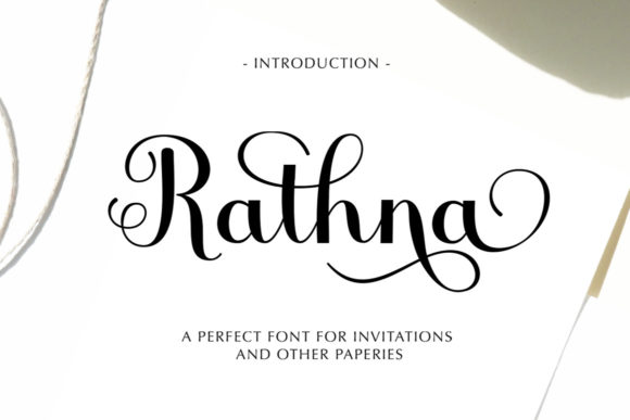 Rathna Script: A Luxurious Handwritten Font