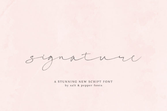 Signature Script: A Handwritten Font for Elegant Design