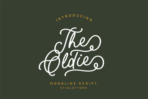 The Oldie Script: A Vintage Style Font for Creative Projects
