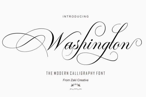 Washington Script: A Refined Font for Elegant Design