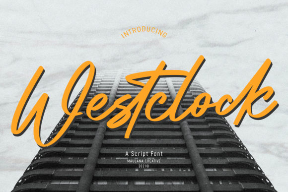 Westclock Script: A Stylish Font for Makers